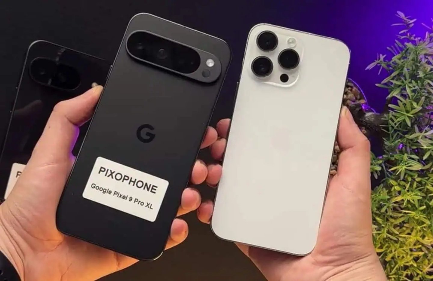 Il n'est pas à vendre, mais certaines personnes ont déjà comparé un Pixel 9 Pro XL avec un iPhone 14 Pro Max 3 comparaison Pixel 9 Pro XL iPhone 14 Pro Max
