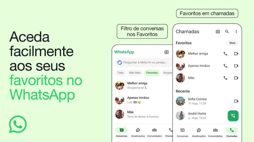 WhatsApp commence à mettre en avant ses favoris dans les conversations et les appels 4 WhatsApp favoris conversations appels filtre