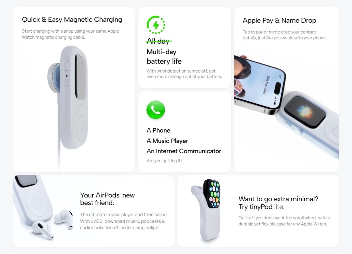 L'accessoire qui transforme votre Apple Watch en un iPod est désormais disponible à l'achat 3 L'accessoire qui transforme votre Apple Watch en un iPod est maintenant disponible à l'achat