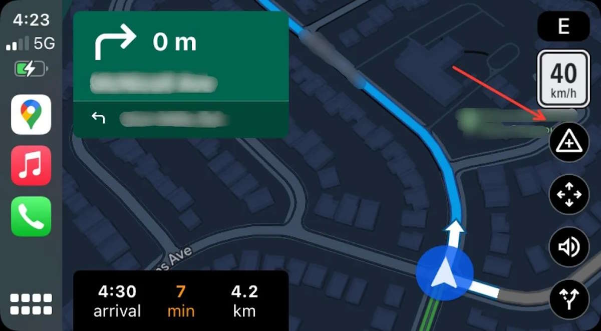 Google Maps: signaler des problèmes sur la route avec CarPlay, mais Android Auto est exclu 4 1721395369 996 Google Maps signaler des problemes sur la route sur CarPlay