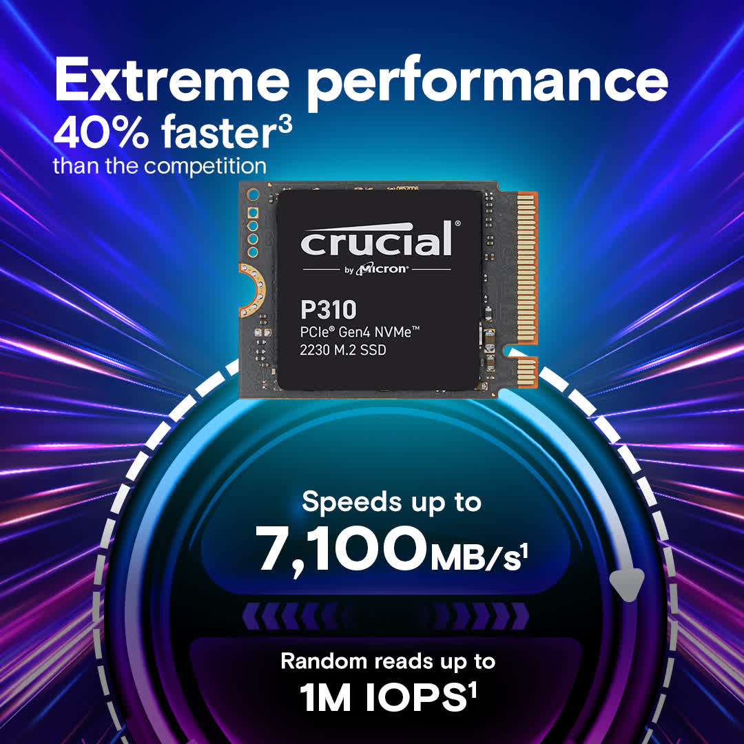 Lancement du SSD 2230 de Micron, "le plus rapide de l'industrie" pour ordinateurs de poche et mini-PC de jeu 3 1721399380 224 Lancement de Micron quotle plus rapide de lindustriequot SSD grand
