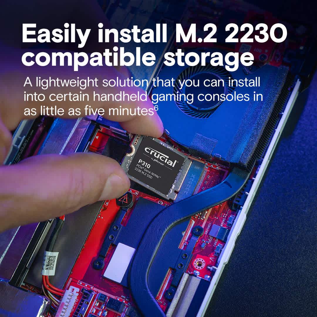 Lancement du SSD 2230 de Micron, "le plus rapide de l'industrie" pour ordinateurs de poche et mini-PC de jeu 4 1721399380 468 Lancement de Micron quotle plus rapide de lindustriequot SSD grand