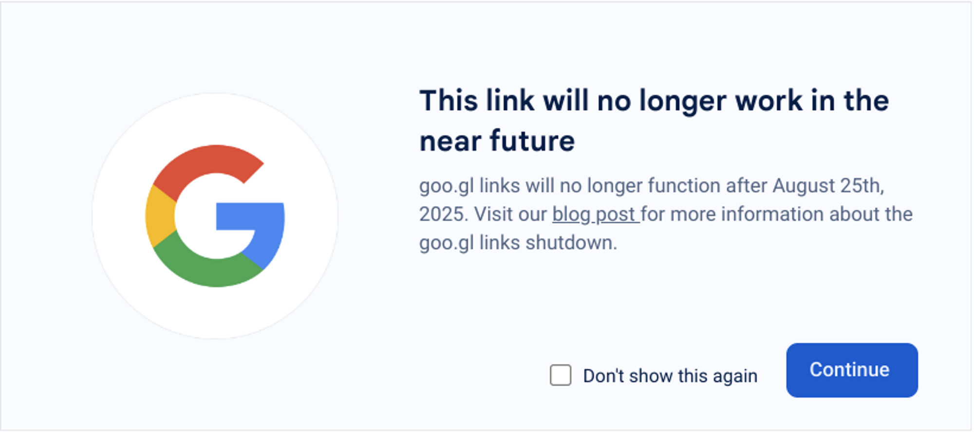 Des milliards d'URL utilisant le raccourcisseur de liens de Google cesseront de fonctionner en 2025 3 1721418640 985 Des milliards dURL utilisant le raccourcisseur de liens de Google
