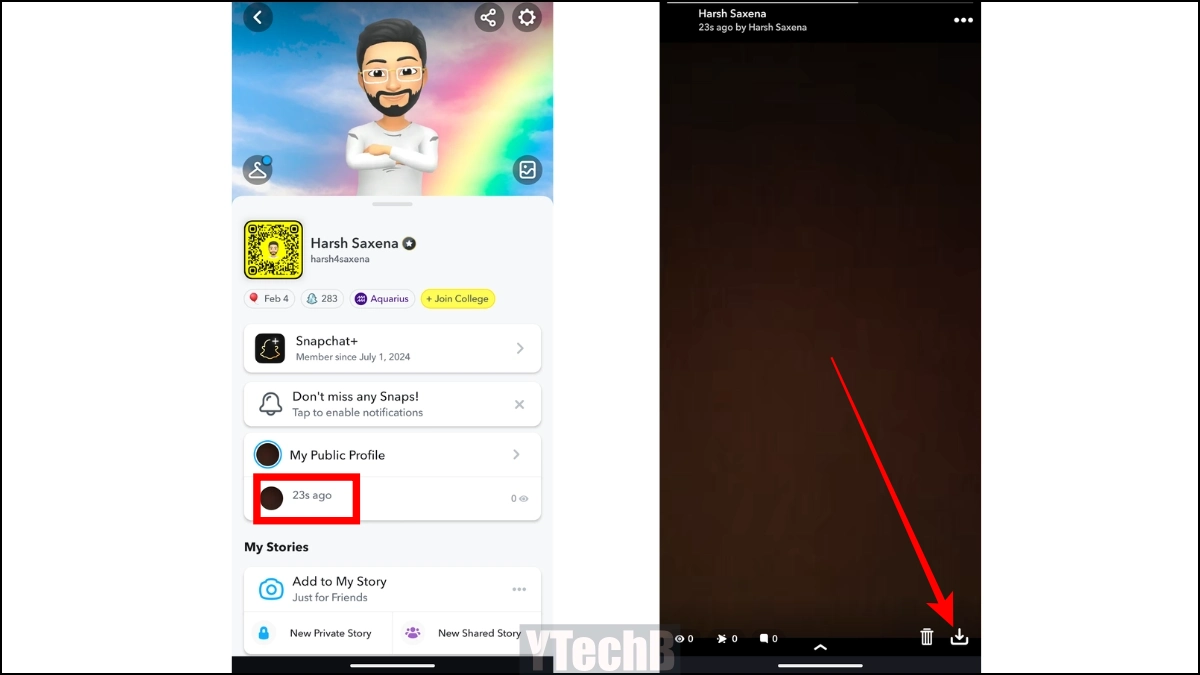 Comment sauvegarder les vidéos Snapchat de votre histoire