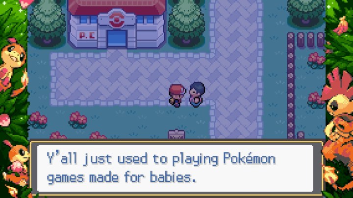 Les meilleurs jeux Pokémon créés par des fans 5 Un entraîneur qualifiant les jeux Pokémon de jeux pour bébés.