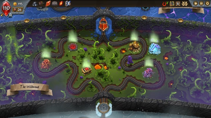 L'un des jeux les plus sous-estimés de la décennie est maintenant sur PS5 3 L'écran de carte dans Monster Train.
