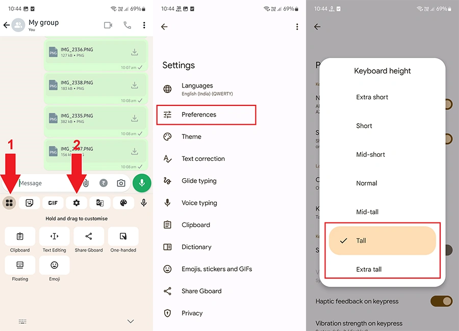 Voici comment rendre les smartphones plus faciles à utiliser pour les personnes âgées 9 Agrandir le clavier pour le mode senior