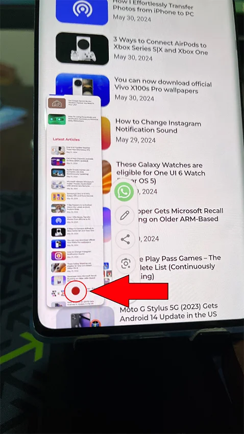 Comment prendre une capture d'écran sur Moto G Stylus 2024 (avec capture d'écran longue) 11 Prendre une longue capture d'écran sur Moto G Stylus 2024