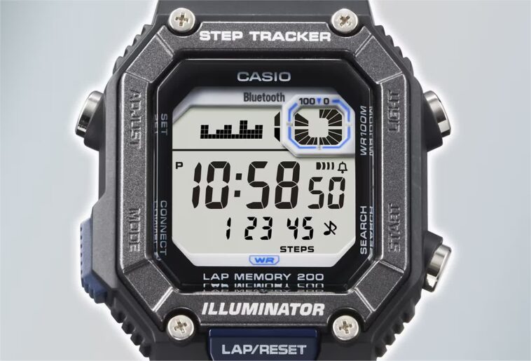 Casio a intégré un podomètre dans cette montre-bracelet de style rétro 1 Casio baked a step tracker into this retro-styled wristwatch