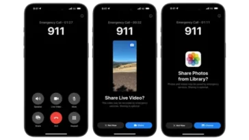 Bientôt, les iPhones pourront diffuser de la vidéo en direct lors des appels au 112 11 Image de l'Emergency SOS Live Video promettue lors de la présentation de l'iOS 18