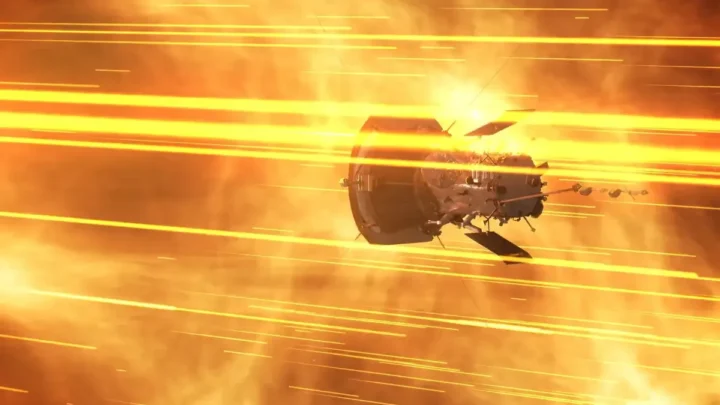C'est l'objet le plus rapide jamais construit par les humains 2 Illustration de la sonde Parker Solar Probe voyageant vers le Soleil