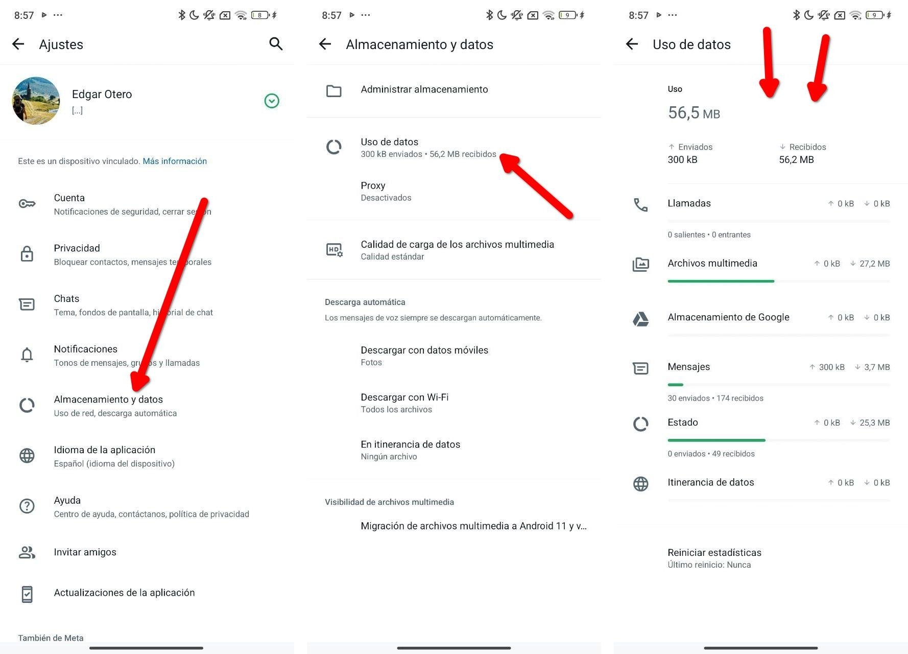 Comment savoir combien de données WhatsApp consomme et comment vous pouvez les réduire 3 Comment savoir combien de données WhatsApp consomme et comment vous pouvez les réduire