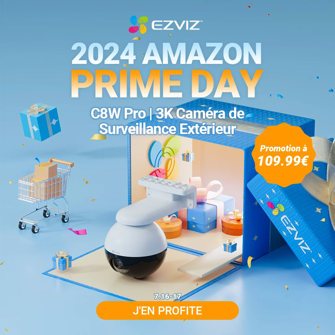 Caméras de surveillance, visiophone connecté et aspirateur EZVIZ à prix cassés ! Prime Day 2024 5 Ezviz C8w Pro