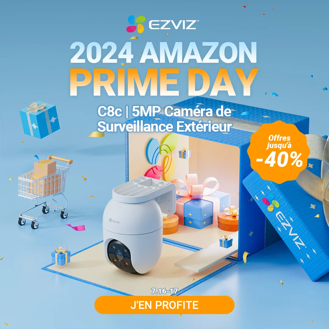Caméras de surveillance, visiophone connecté et aspirateur EZVIZ à prix cassés ! Prime Day 2024 8 Ezviz C8c