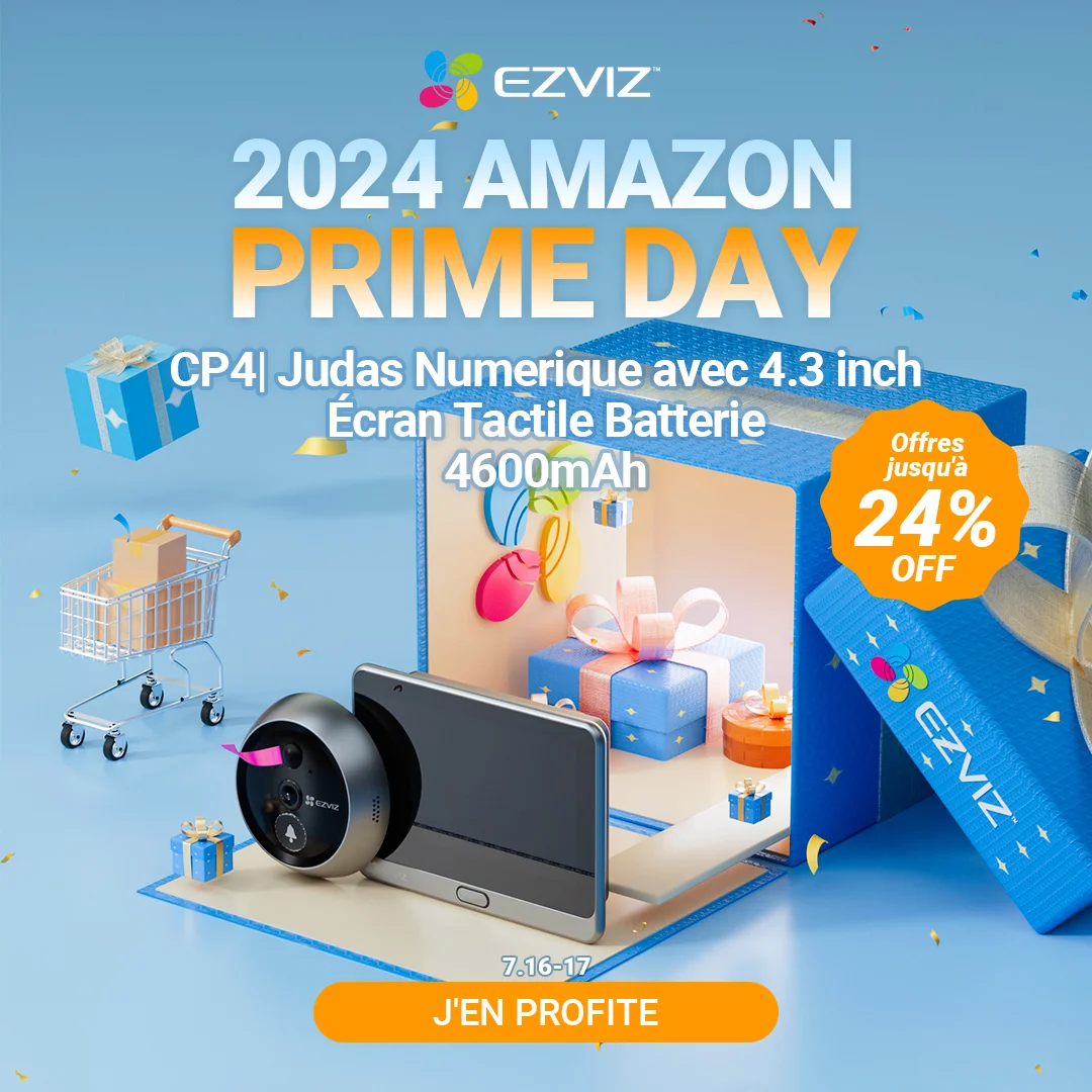 Caméras de surveillance, visiophone connecté et aspirateur EZVIZ à prix cassés ! Prime Day 2024 6 Ezviz Cp4