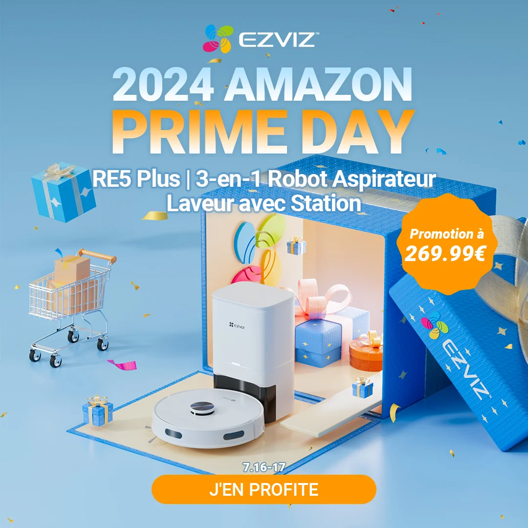 Caméras de surveillance, visiophone connecté et aspirateur EZVIZ à prix cassés ! Prime Day 2024 11 Ezviz Re5 Plus