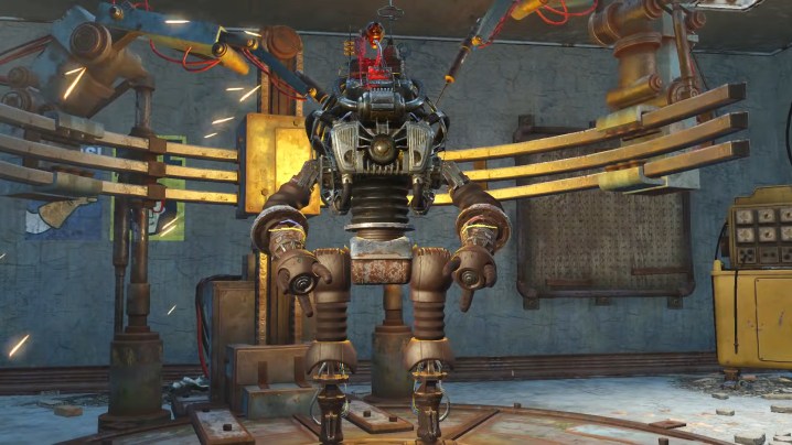 Fallout 5 : rumeurs, spéculations sur la date de sortie et plus 2 Un robot en train d'être construit dans Fallout 4.