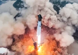 Image du vaisseau Starship de SpaceX en route vers la Lune