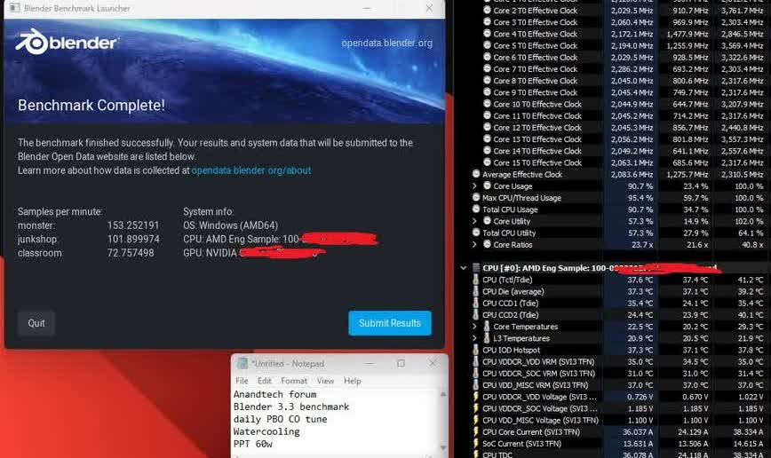 Le processeur Ryzen 9 9950X Zen 5 pourrait atteindre une fréquence FMAX de 5,85 GHz 2 Le processeur Ryzen 9 9950X Zen 5 pourrait atteindre une