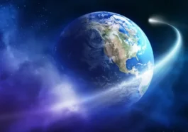 Illustration des changements climatiques qui ralentissent la Terre et la Lune