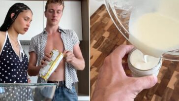 Les crèmes solaires faites maison peuvent être dangereuses: quels sont les risques pour la peau 4 TIKTOK | Screen dal video di Nara Smith (@naraazizasmith)