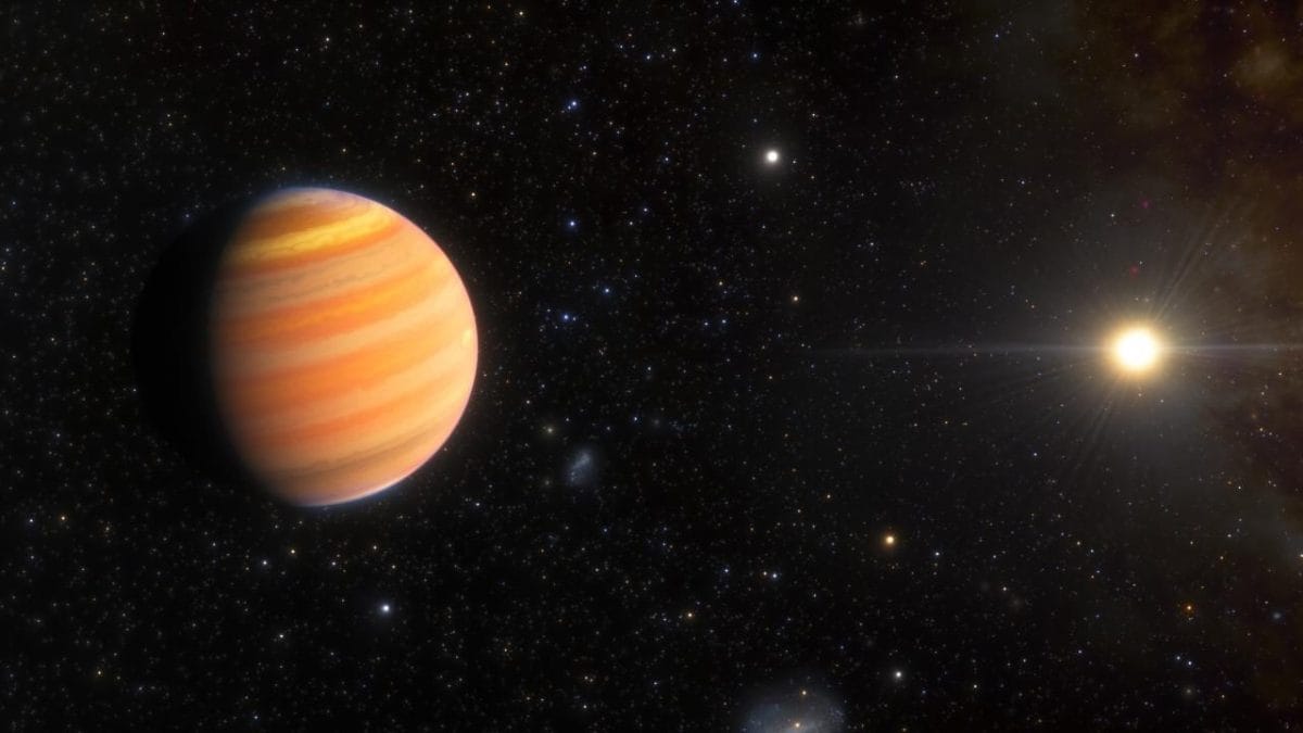 Planète en forme de concombre surprend les scientifiques : "Elle est en train de se transformer en un autre monde" 2 Représentation artistique de TIC 241249530 b, une géante gazeuse qui passe d