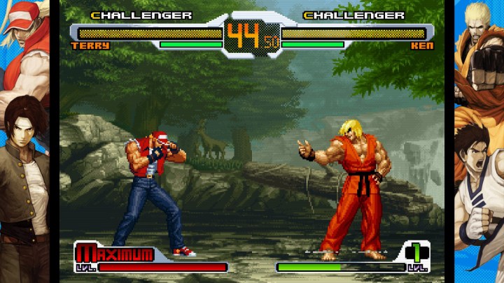 Préparez-vous au retour de Marvel vs. Capcom avec ce bijou caché 2 Terry Bogard et Ken s'affrontent dans SNK vs. Capcom SVC Chaos.