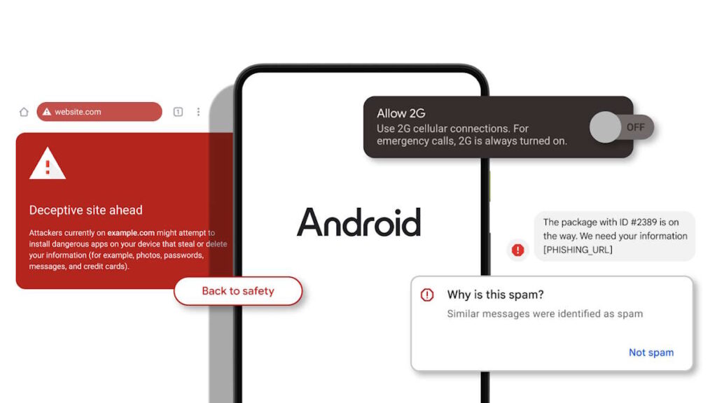 Google veut désactiver la 2G sur Android pour se protéger contre les attaques de phishing 4 Google Android 2G SMS attaques