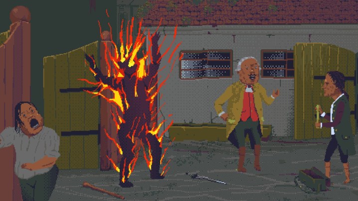 3 nouveaux jeux Xbox Game Pass à découvrir ce week-end (2-4 août) 4 Un homme en flamme dans The Case of the Golden Idol.