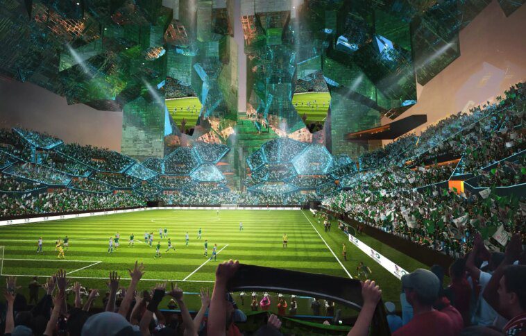 Cyberpunk, ça vous tente ? L'Arabie saoudite dévoile des arènes sportives futuristes pour la Coupe du monde de la FIFA 2034 1 Cyberpunk, anyone? Saudi Arabia unveils futuristic sporting arenas for 2034 FIFA World Cup