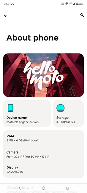 Interface épurée Hello UI