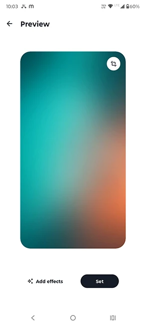 Filtre de style fond d'écran Hello UI