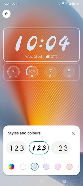 Personnalisation écran de verrouillage Hello UI
