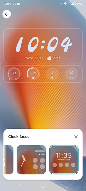 Personnalisation écran de verrouillage Hello UI