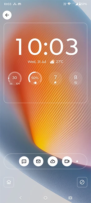 Personnalisation écran de verrouillage Hello UI