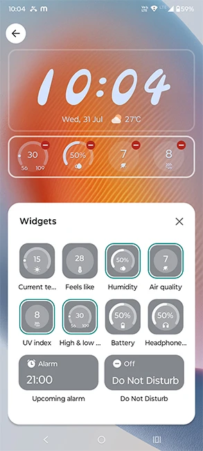 Personnalisation écran de verrouillage Hello UI