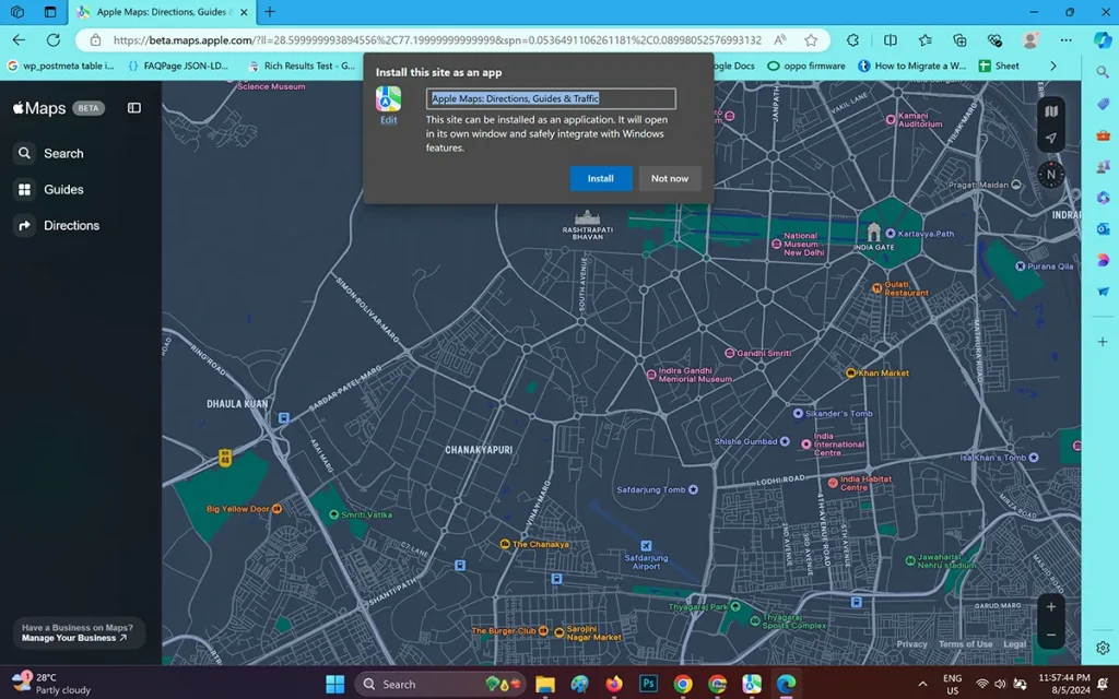 Comment utiliser Apple Maps sur Windows
