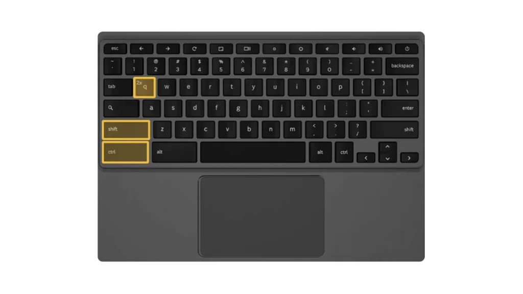 Comment éteindre un Chromebook sans le bouton d'alimentation ? 6 Éteindre le Chromebook sans le bouton d'alimentation