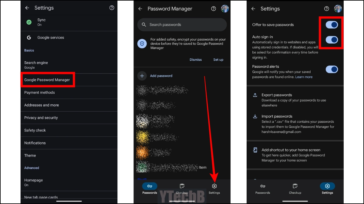 Comment désactiver le gestionnaire de mots de passe Google dans Chrome 4 Comment désactiver le Gestionnaire de mots de passe Google dans le navigateur Chrome sur l'application mobile