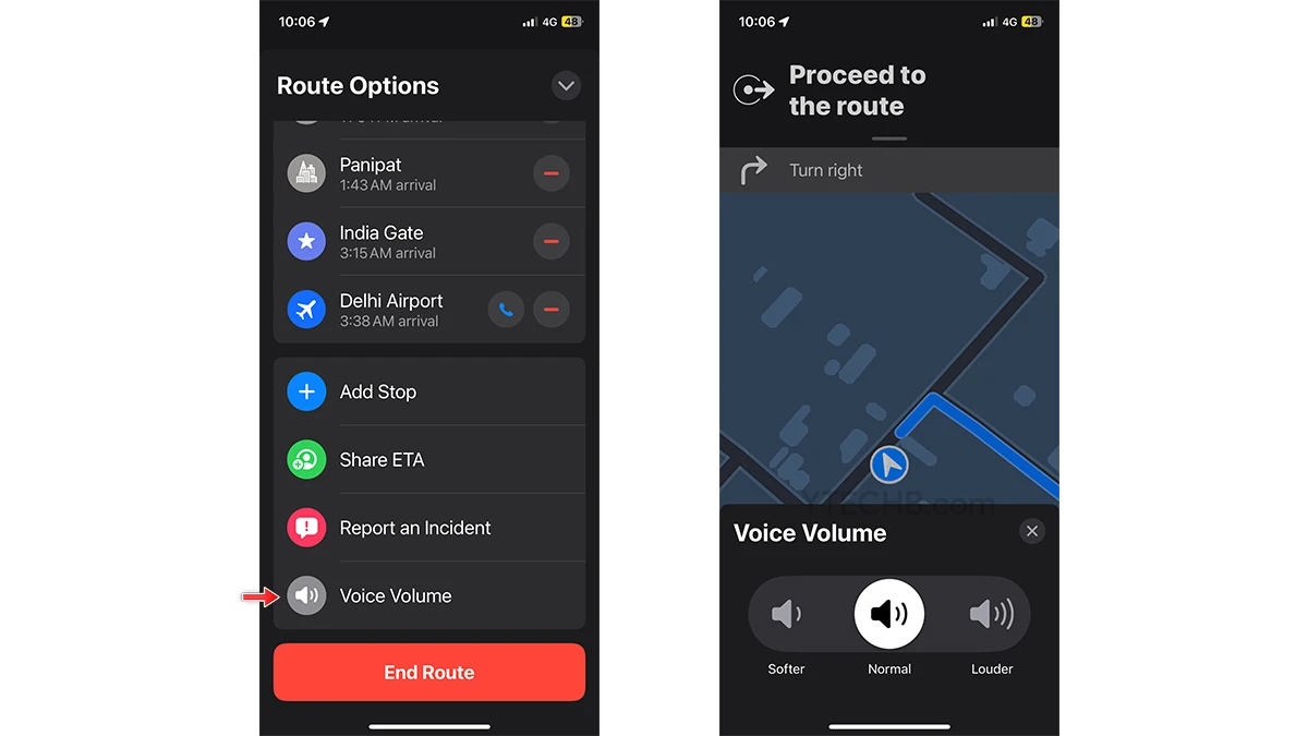 Comment changer le volume des directions parlées sur Apple Maps