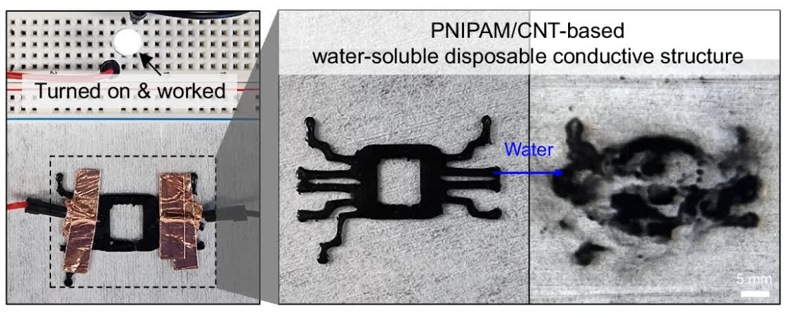 Un polymère soluble dans l'eau salée s'avère prometteur comme encre d'impression 3D recyclable 3 1723405929 128 Un polymere soluble dans leau salee savere prometteur comme encre