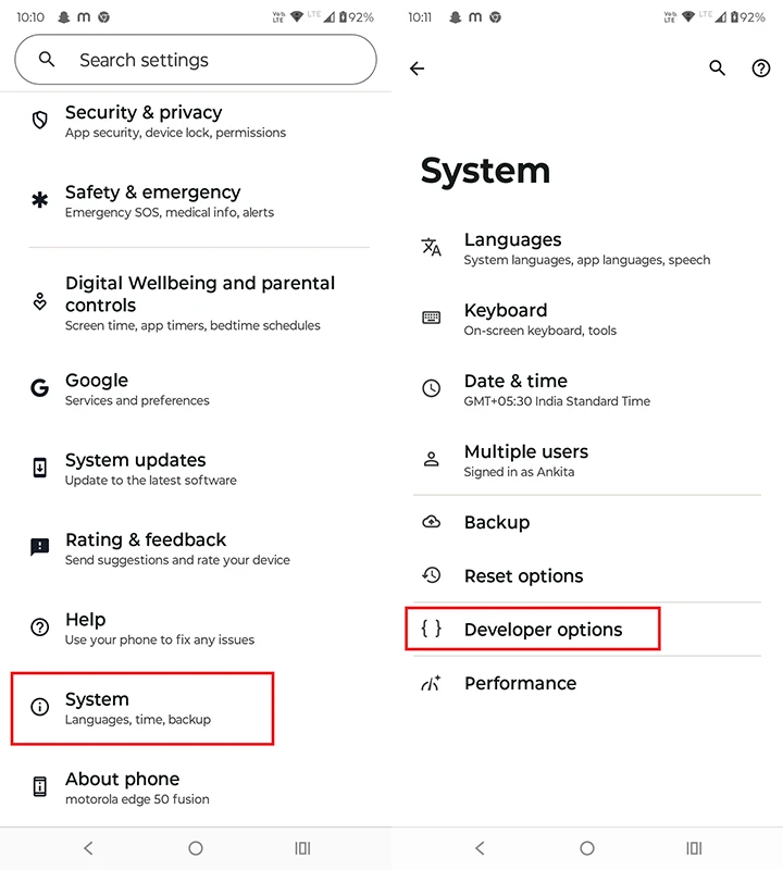 Comment activer les options de développeur sur les téléphones Motorola 3 comment activer les options de développeur sur motorola
