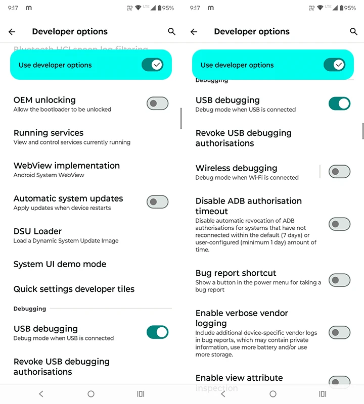 Comment activer les options de développeur sur les téléphones Motorola 4 Options de développeur sur motorola