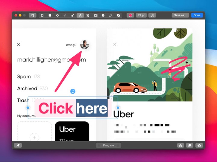 Meilleures applications Mac pour 2024 : meilleur logiciel pour votre Mac 31 Interface épurée de CleanShot X montrant ses outils d'annotation.