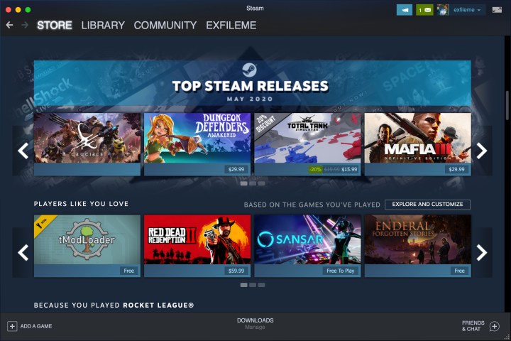 Meilleures applications Mac pour 2024 : meilleur logiciel pour votre Mac 42 Steam en cours d'exécution sur un Mac.