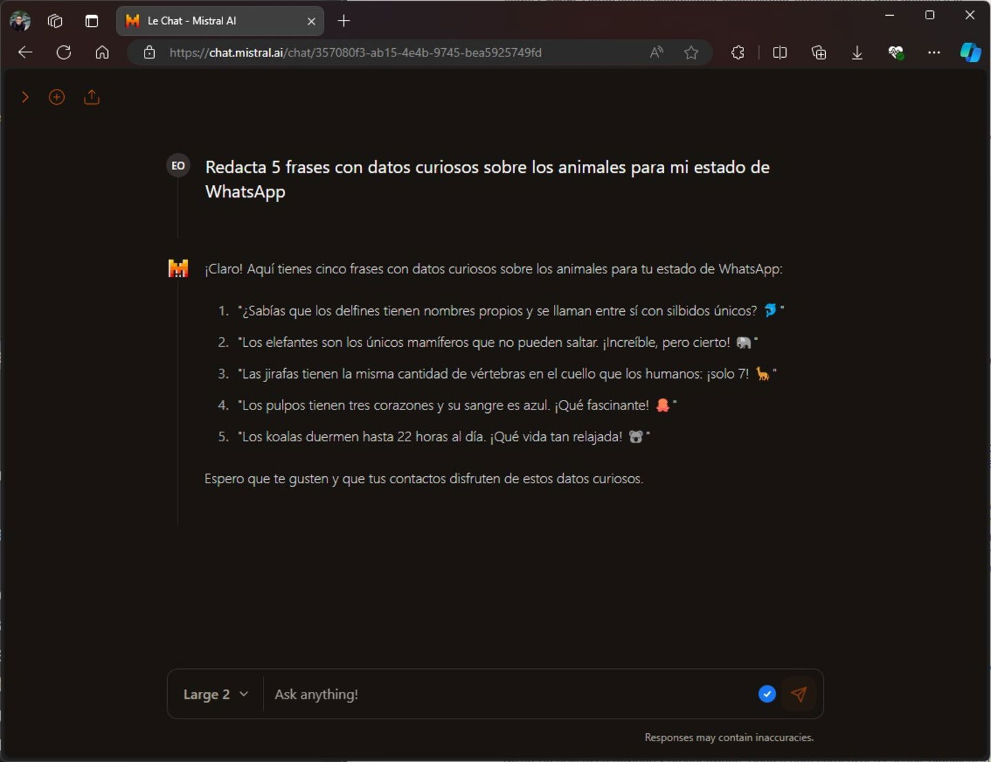 Comment générer des phrases WhatsApp en utilisant l'Intelligence Artificielle 6 Comment générer des phrases WhatsApp en utilisant l'intelligence artificielle