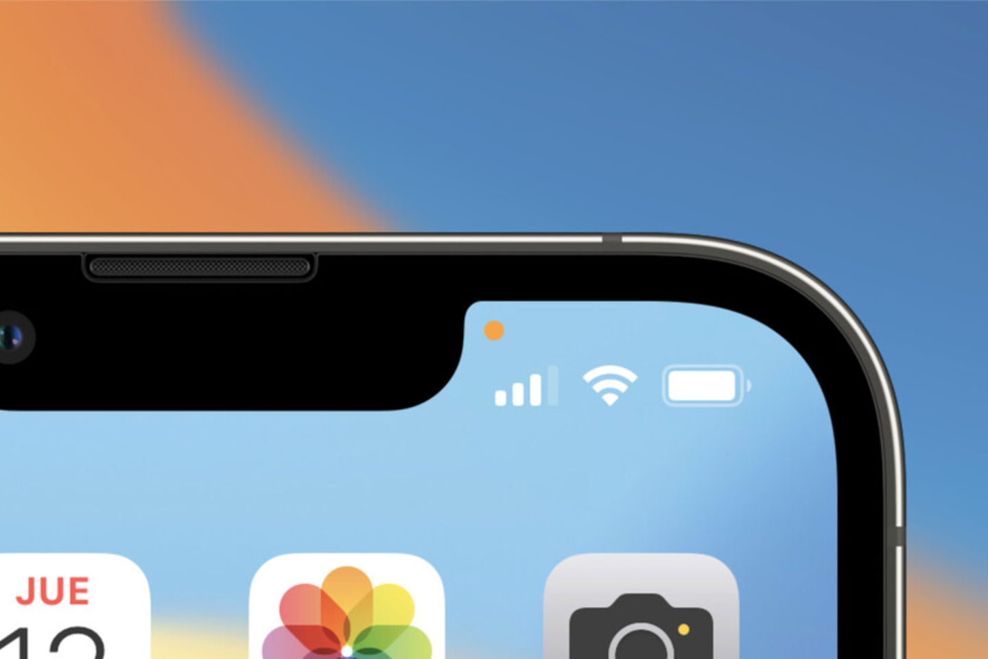 À quoi correspond les led,s lumières ou points de couleur du mobile 5 Un point orange sur l'iPhone indique que le microphone est actif à ce moment-là