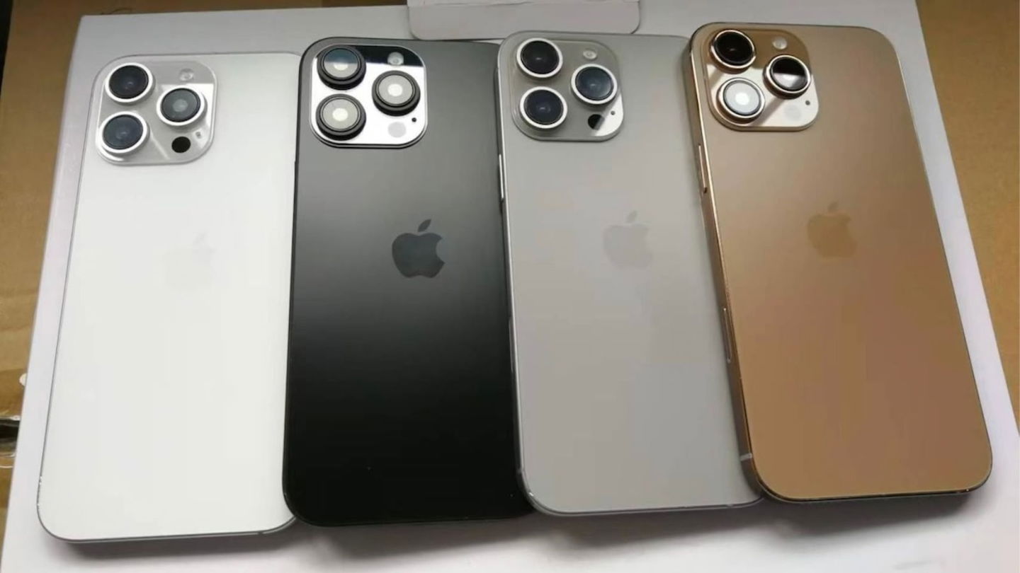 Une nouvelle image révèle les possibles couleurs des iPhone 16 Pro 3 Possibles couleurs des iPhone 16 Pro