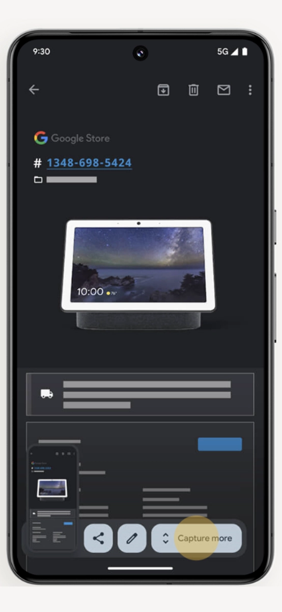 prendre une capture d'écran sur Pixel 9