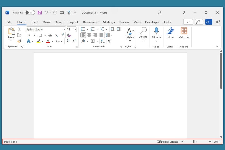 Comment utiliser Microsoft Word : tutoriel pour les débutants 11 Barre d'état dans Word.